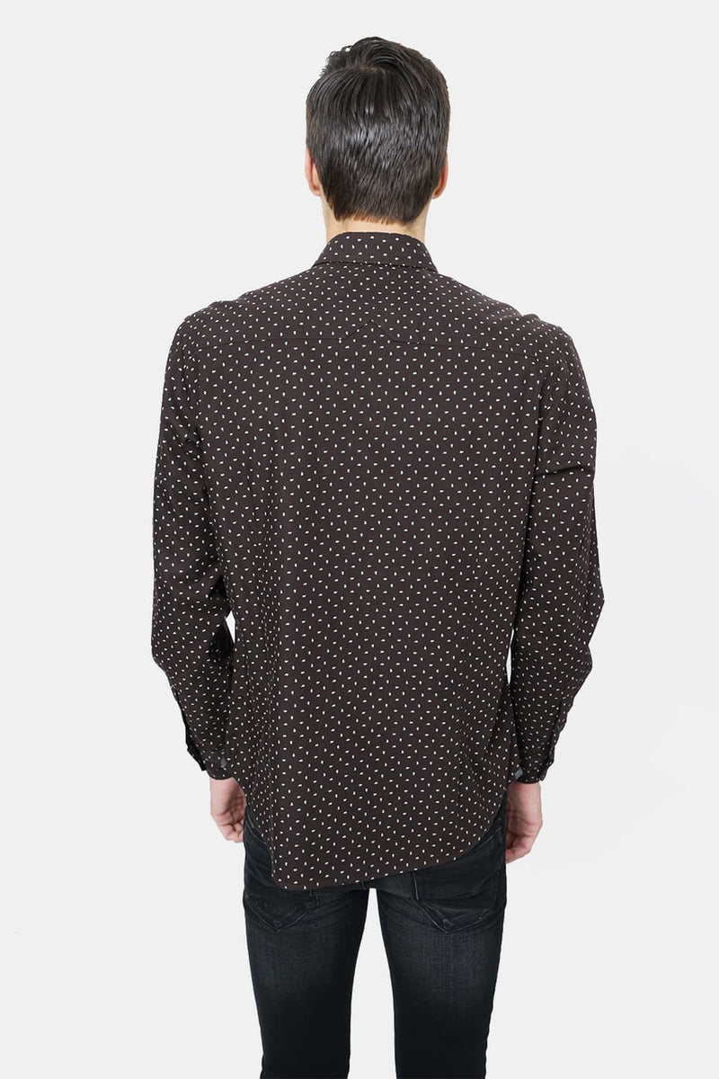 BASICS SLIM FIT PRINTED SHIRT