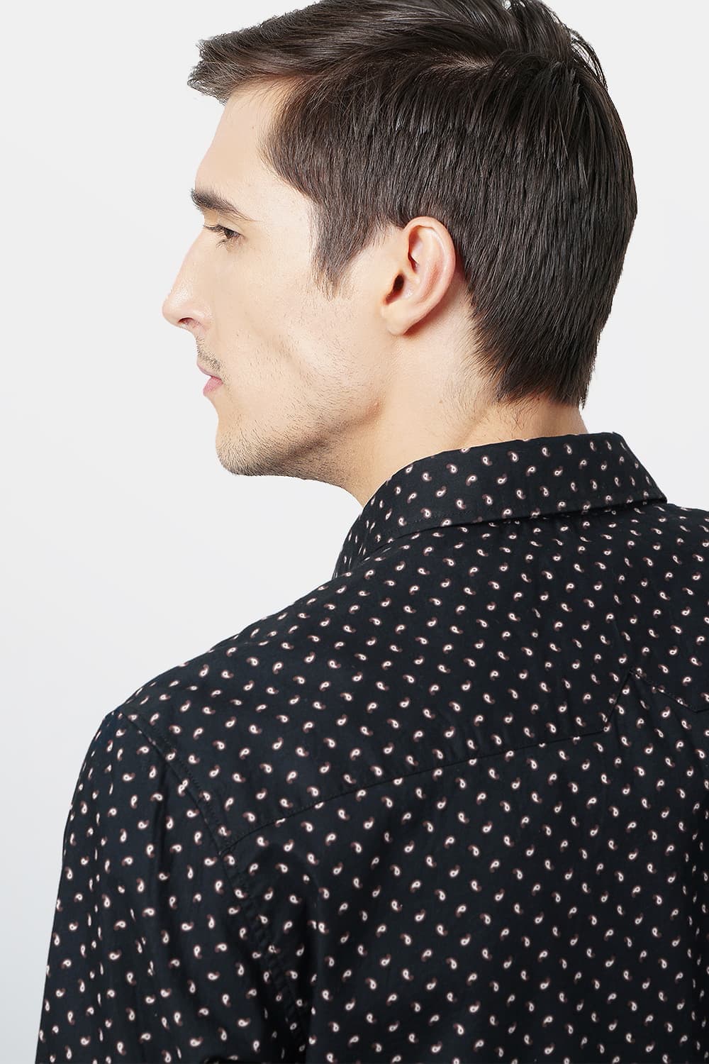 BASICS SLIM FIT PRINTED SHIRT