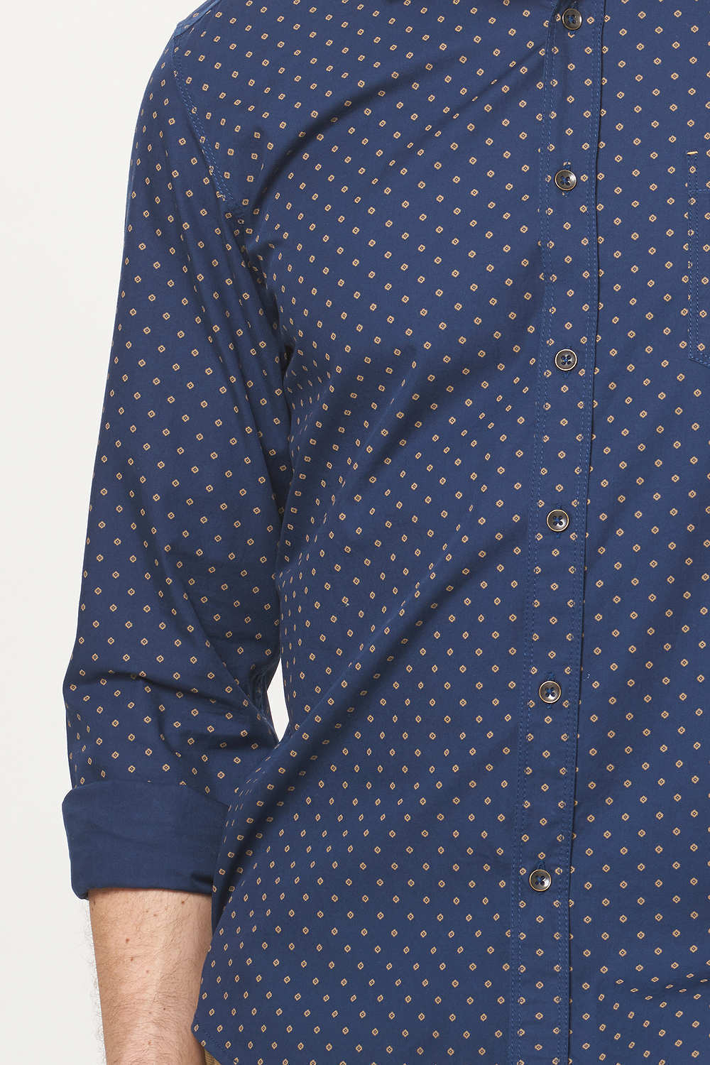 BASICS SLIM FIT PRINTED SHIRT