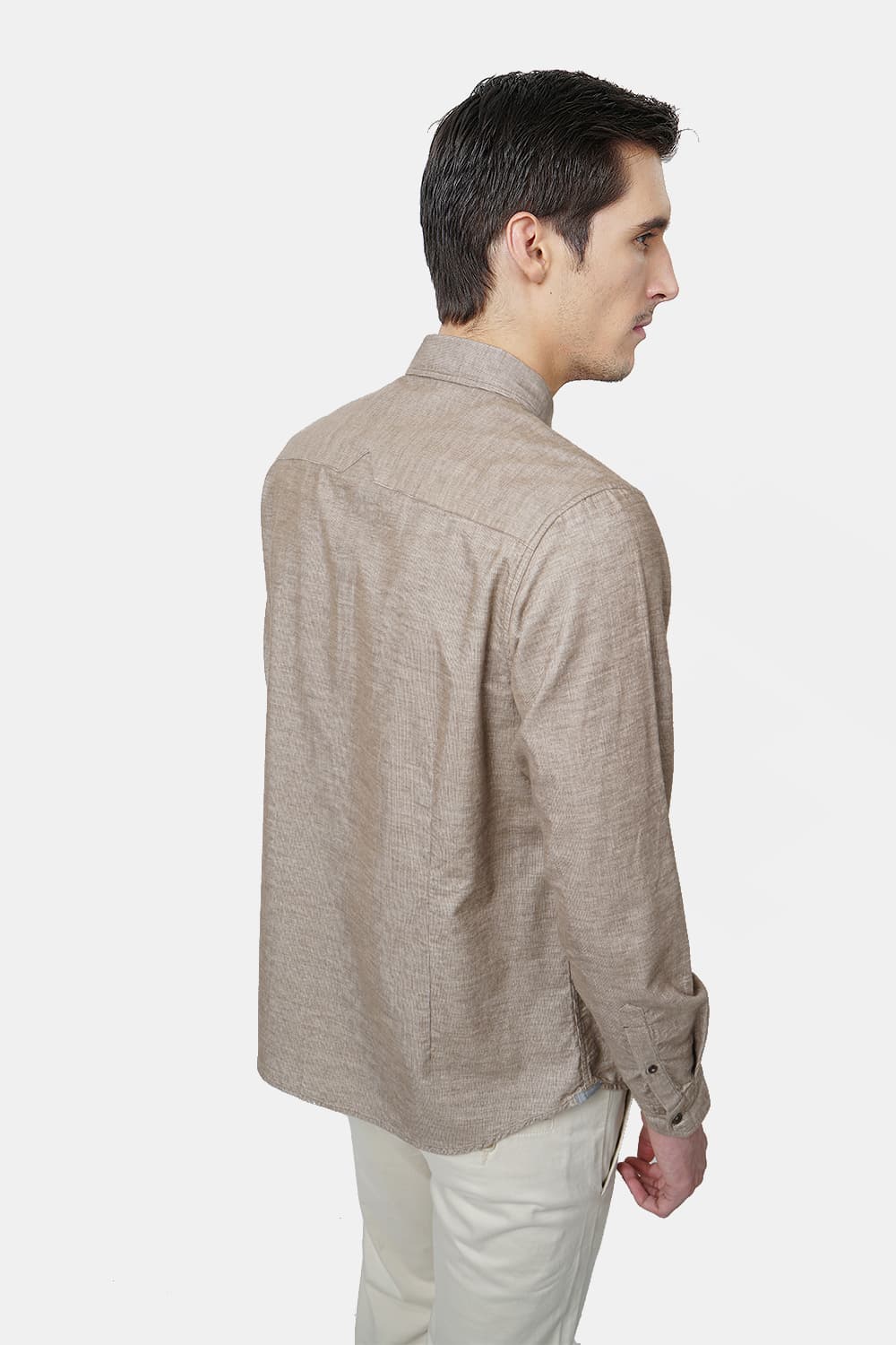 BASICS SLIM FIT CORDUROY SHIRT