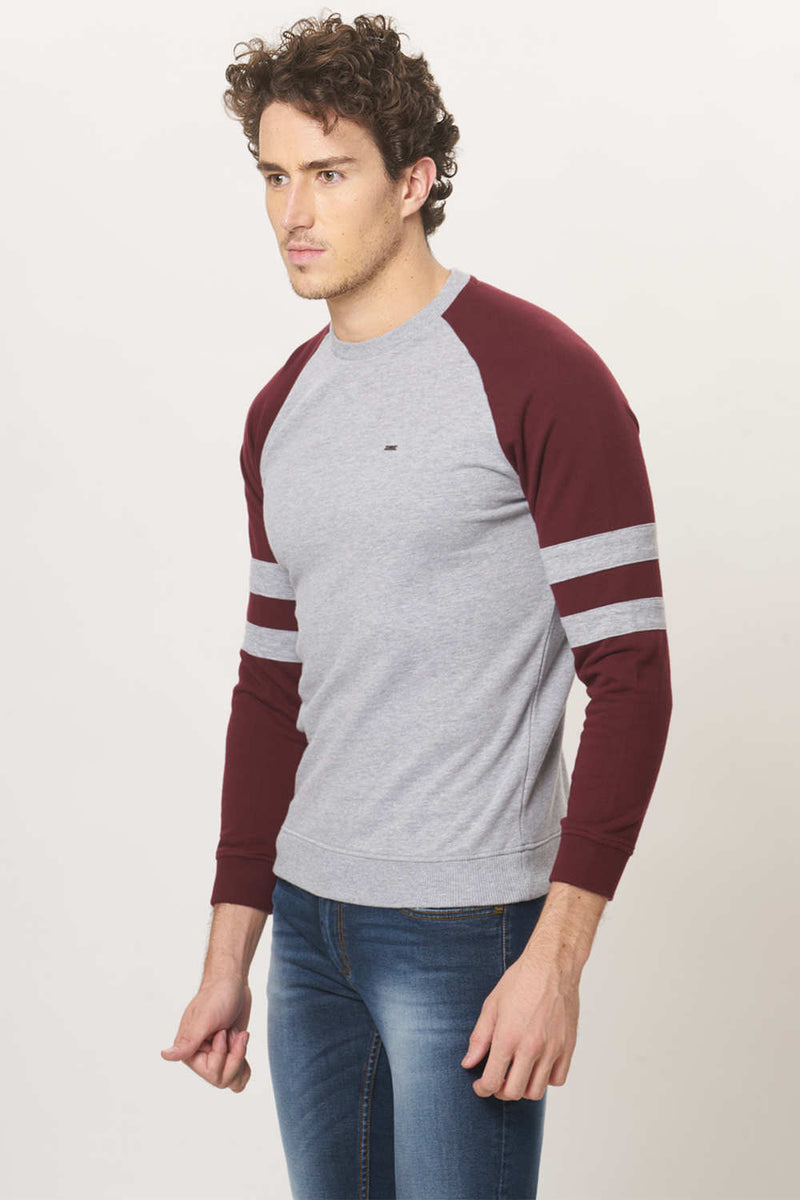 BASICS MUSCLE FIT CREW NECK PULLOVER