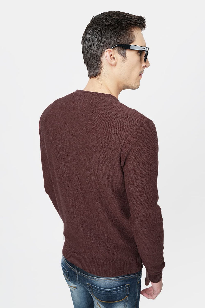 BASICS MUSCLE FIT CREW NECK SWEATER