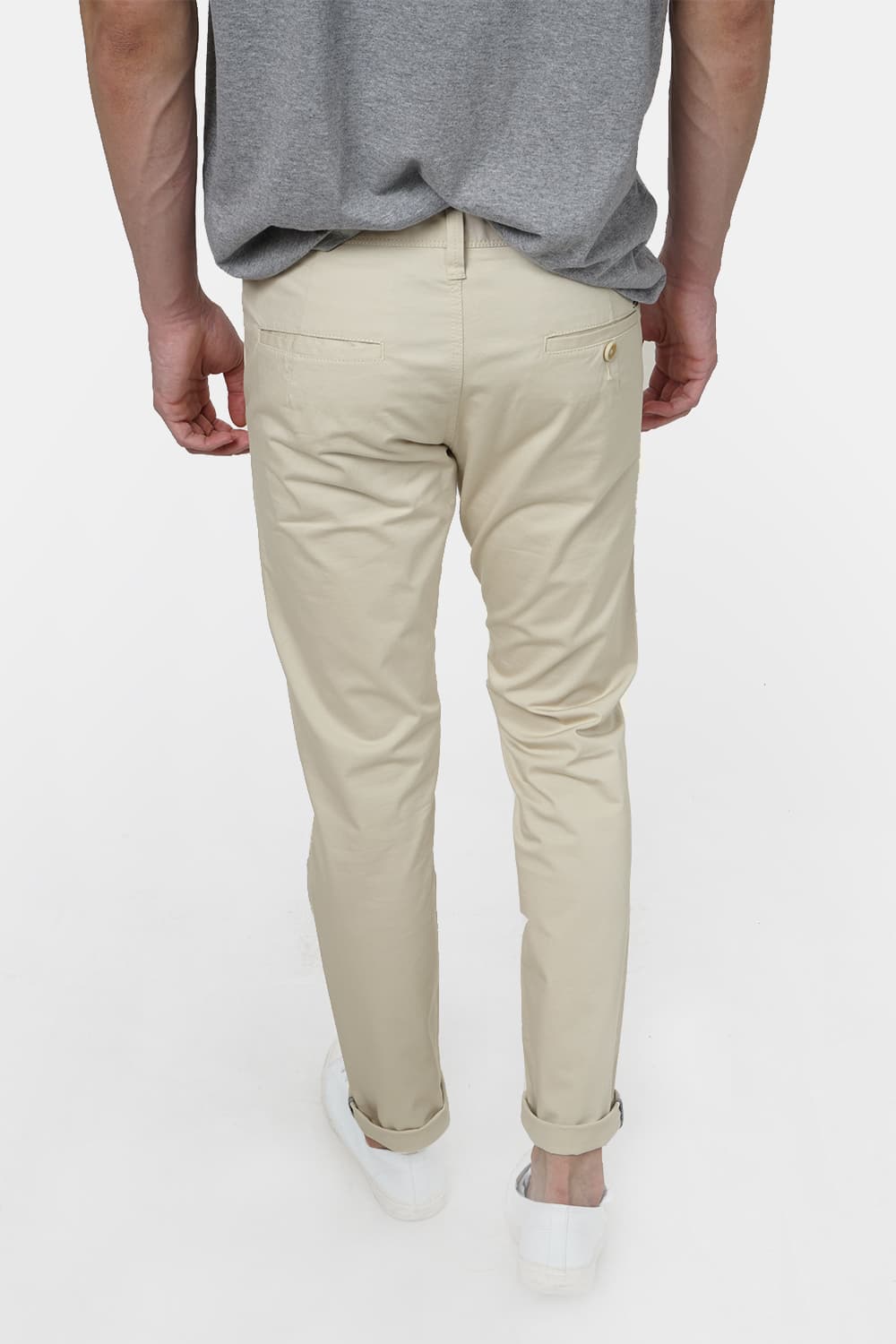 BASICS TAPERED FIT STRETCH TROUSER