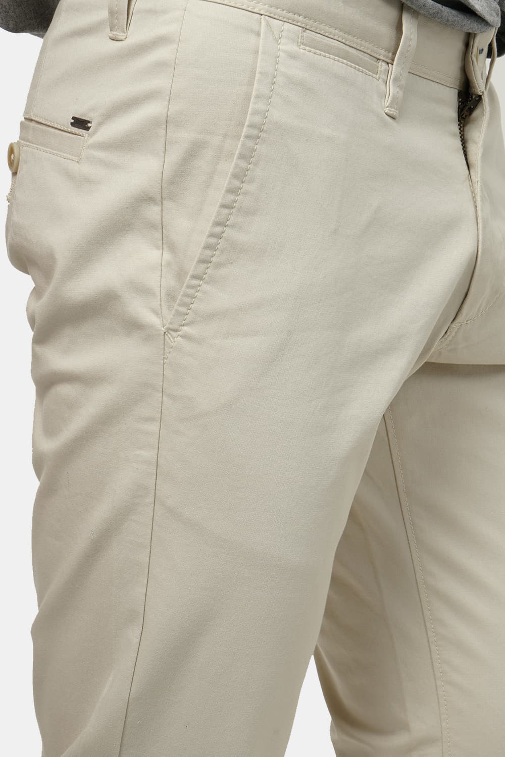 BASICS TAPERED FIT STRETCH TROUSER