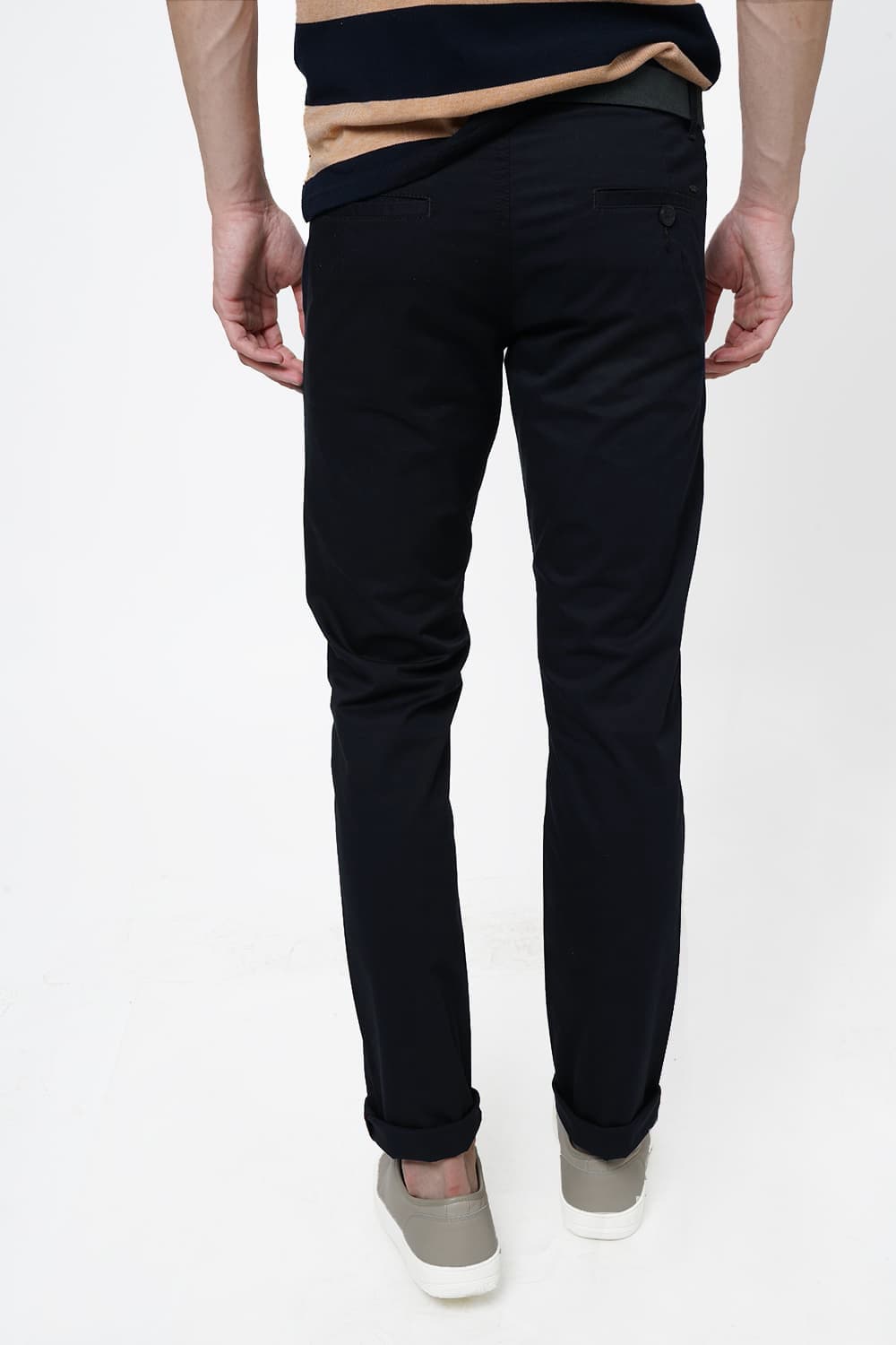 BASICS TAPERED FIT STRETCH TROUSER