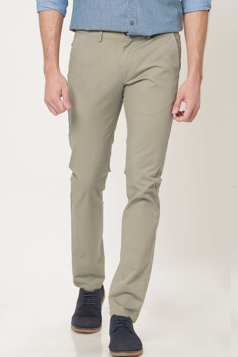 BASICS TAPERED FIT STRETCH TROUSER