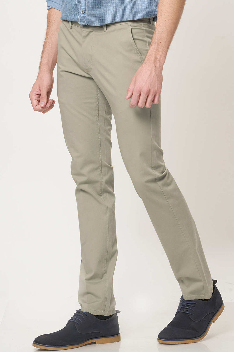 BASICS TAPERED FIT STRETCH TROUSER