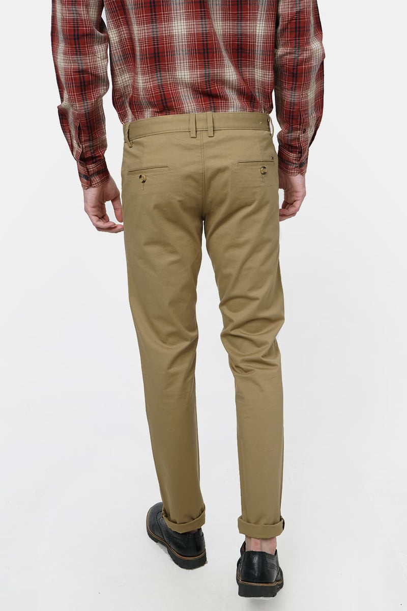 BASICS TAPERED FIT STRETCH TROUSER