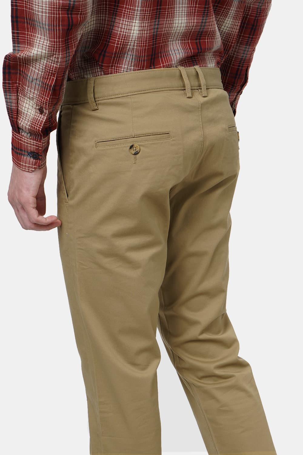 BASICS TAPERED FIT STRETCH TROUSER