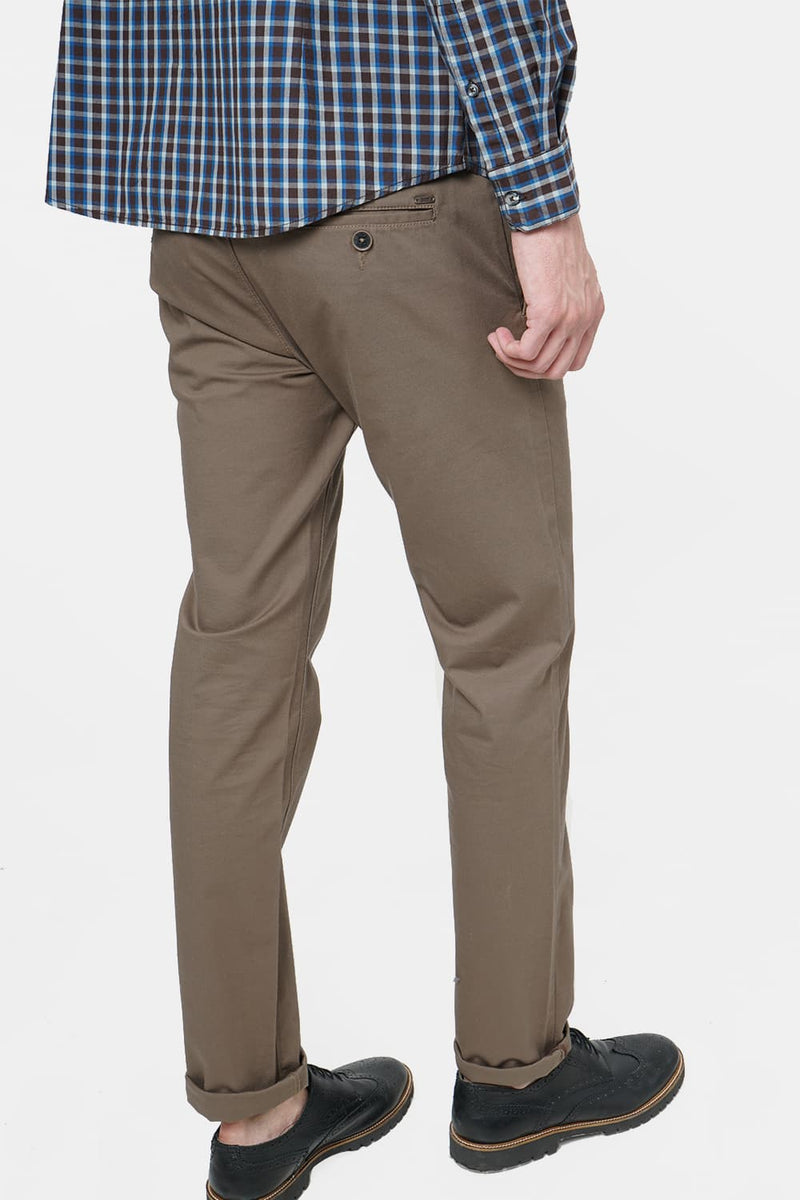 BASICS TAPERED FIT STRETCH TROUSER