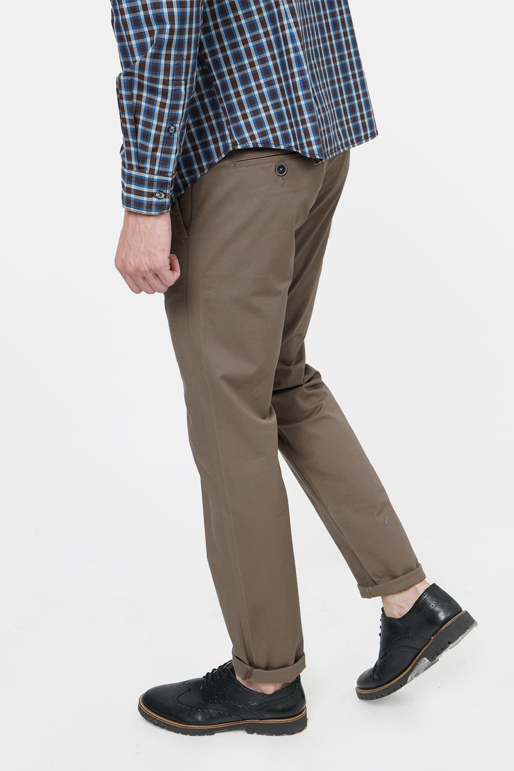 BASICS TAPERED FIT STRETCH TROUSER