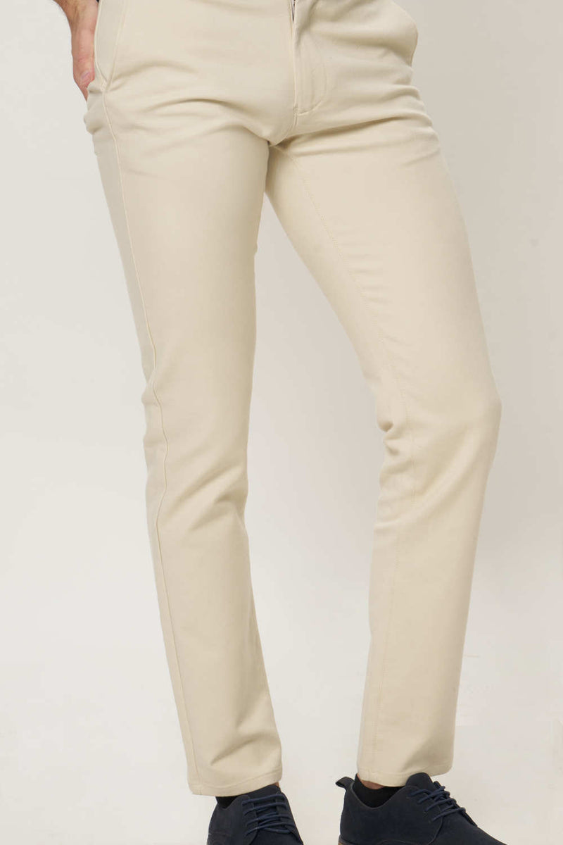 BASICS TAPERED FIT STRETCH TROUSER