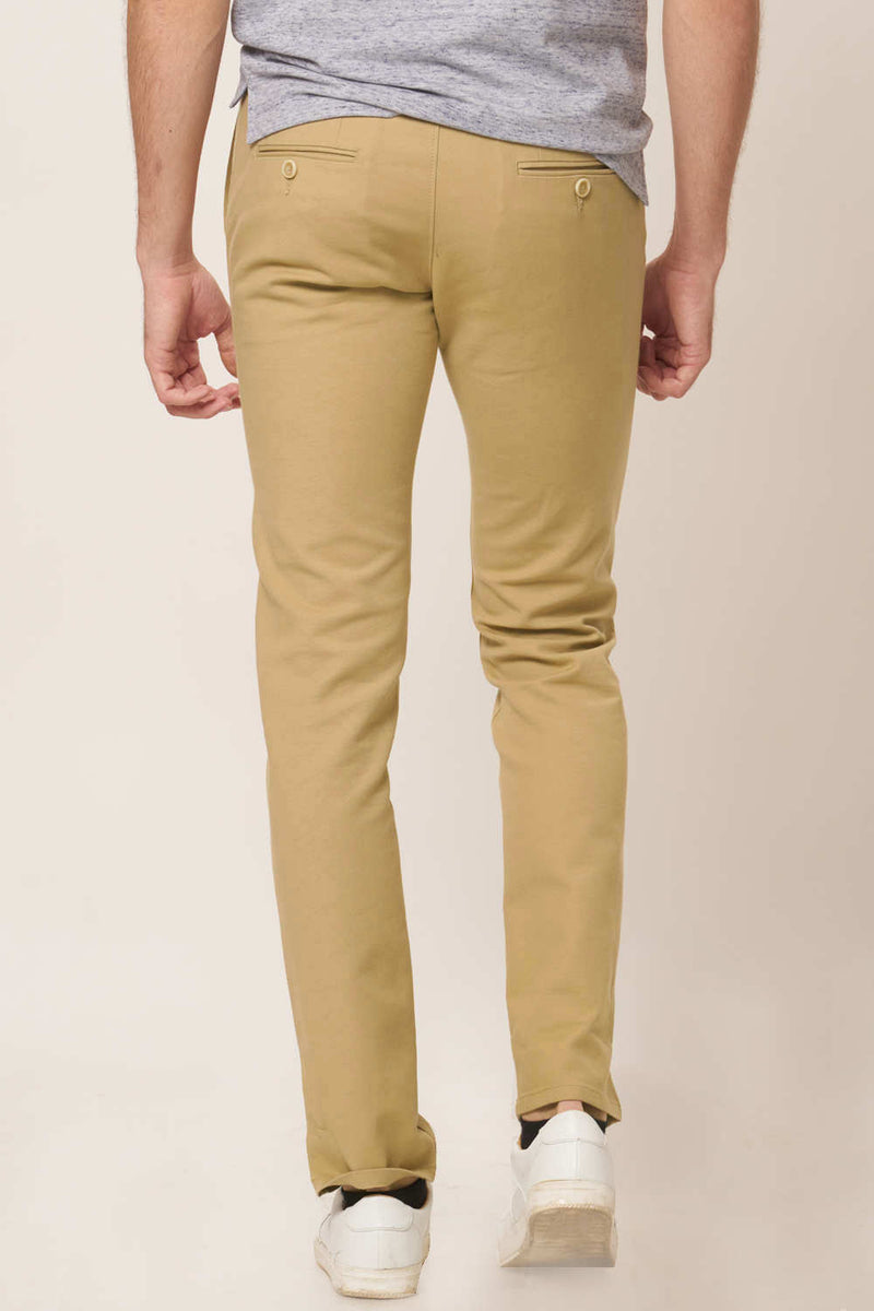 BASICS TAPERED FIT STRETCH TROUSER