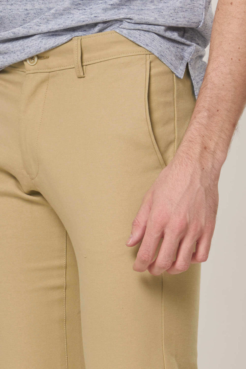 BASICS TAPERED FIT STRETCH TROUSER