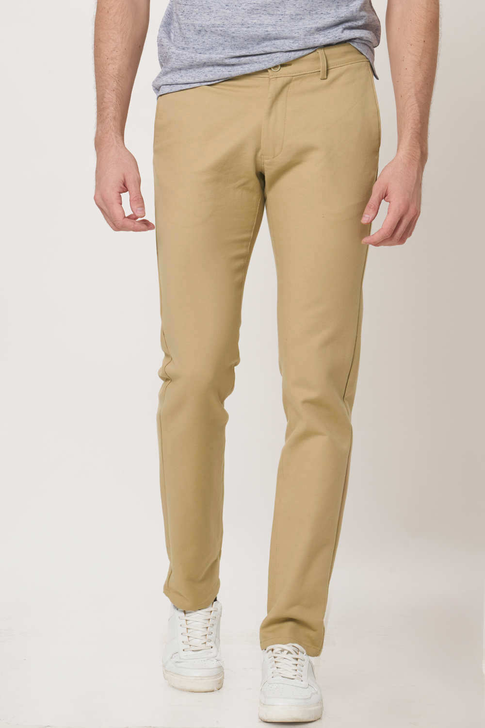 BASICS TAPERED FIT STRETCH TROUSER