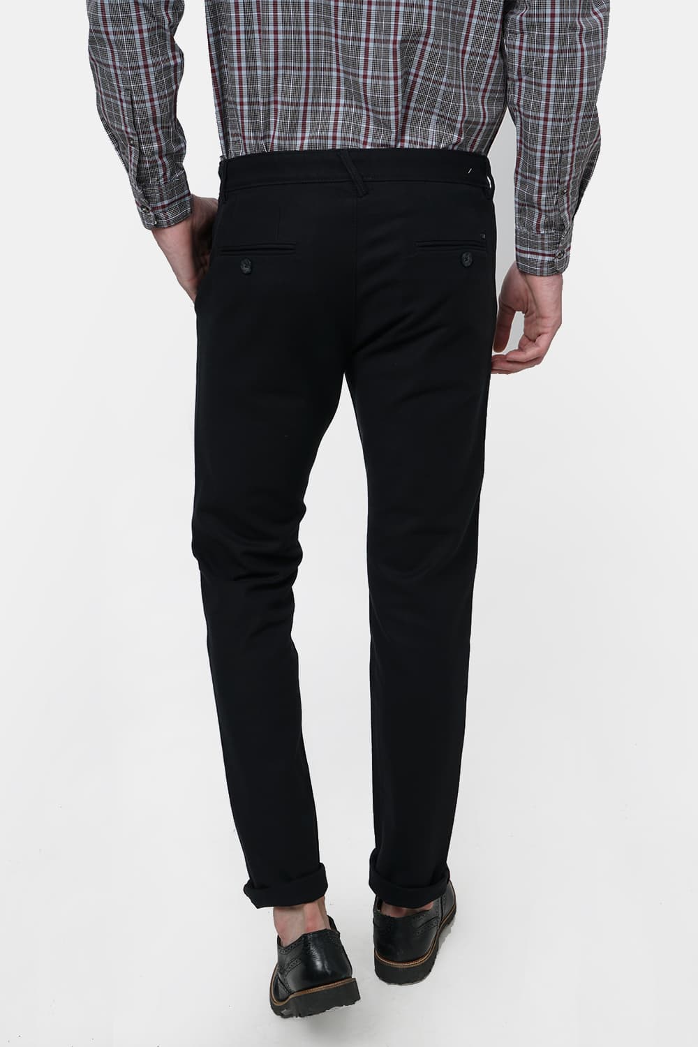 BASICS TAPERED FIT STRETCH TROUSER