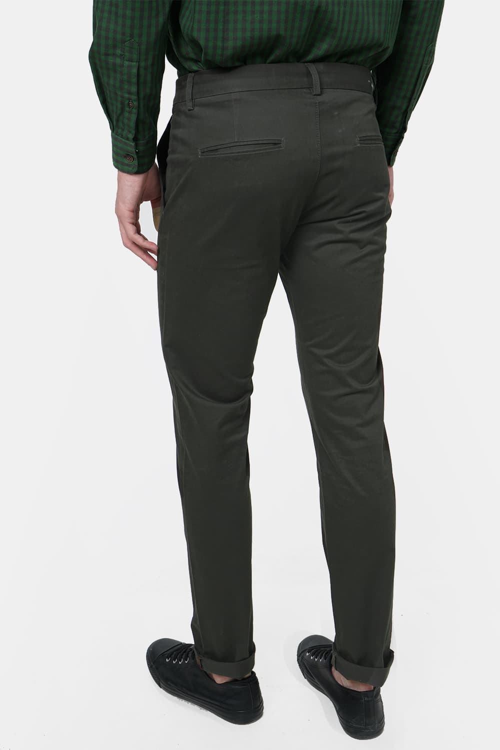 BASICS TAPERED FIT STRETCH TROUSER