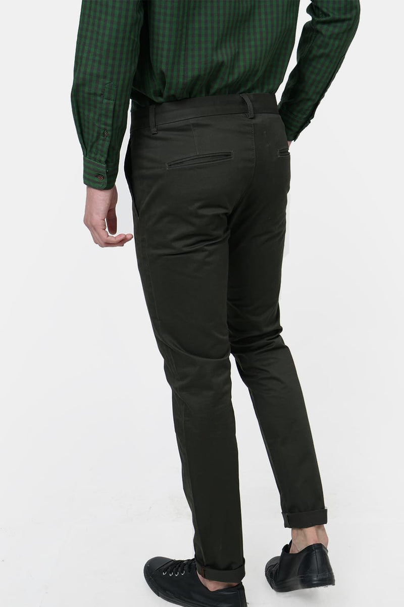 BASICS TAPERED FIT STRETCH TROUSER