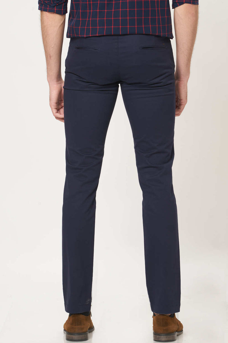 BASICS TAPERED FIT STRETCH TROUSER