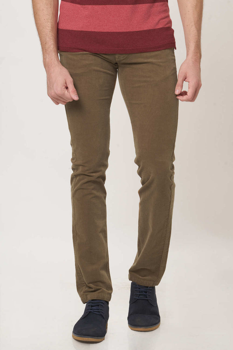 BASICS SKINNY FIT CORDUROY STRETCH TROUSER