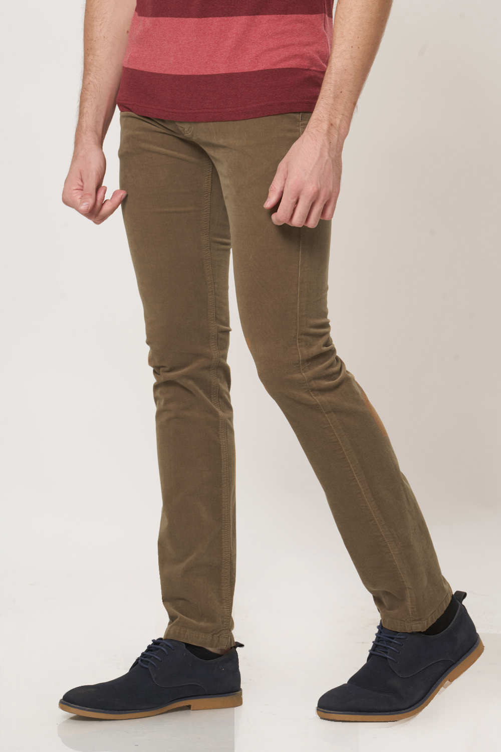 BASICS SKINNY FIT CORDUROY STRETCH TROUSER