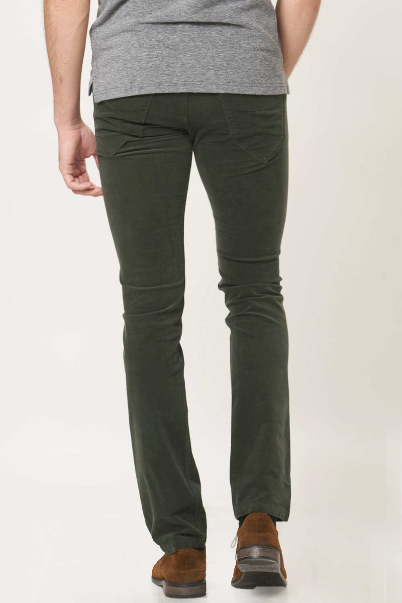 BASICS SKINNY FIT CORDUROY STRETCH TROUSER