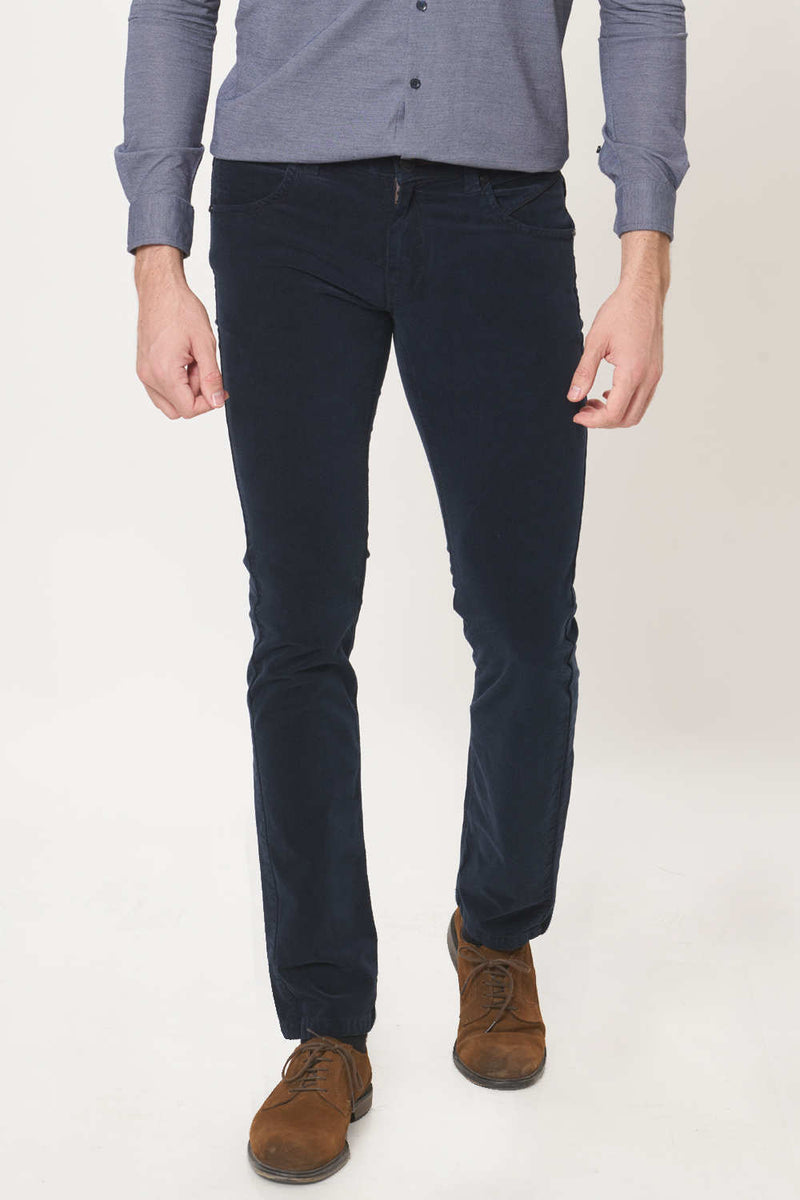 BASICS SKINNY FIT CORDUROY STRETCH TROUSER