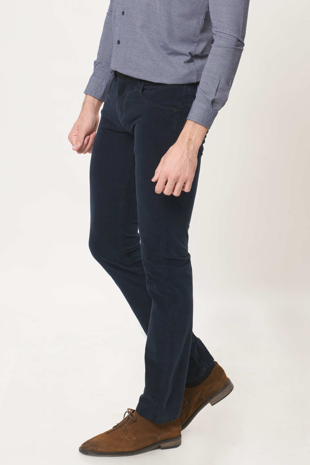 BASICS SKINNY FIT CORDUROY STRETCH TROUSER