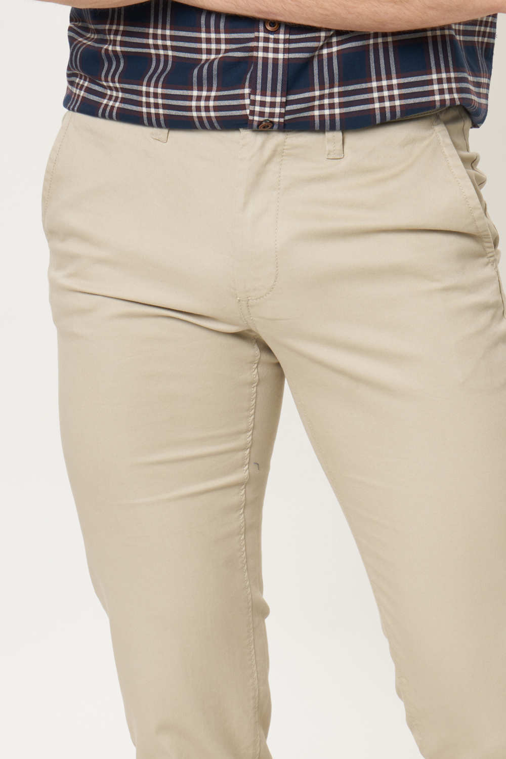 BASICS TAPERED FIT STRETCH TROUSER