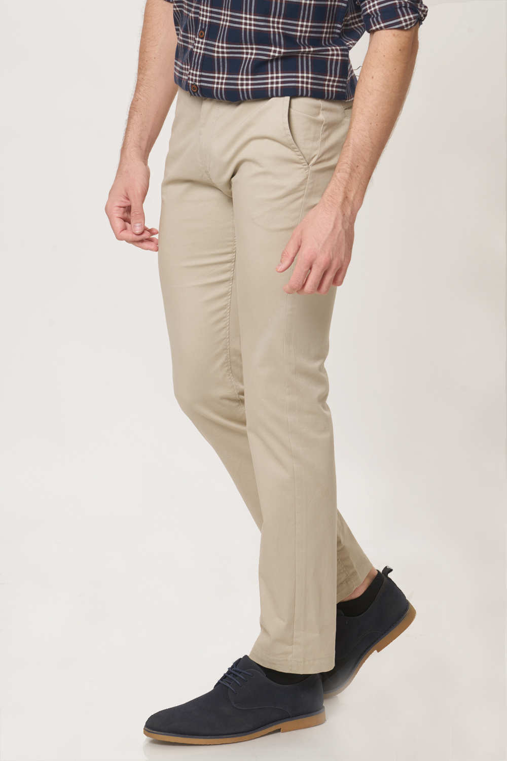 BASICS TAPERED FIT STRETCH TROUSER