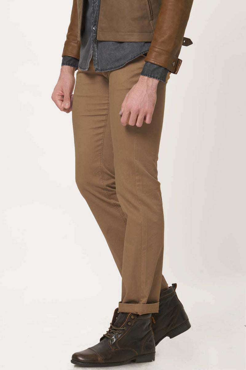 BASICS TAPERED FIT STRETCH TROUSER