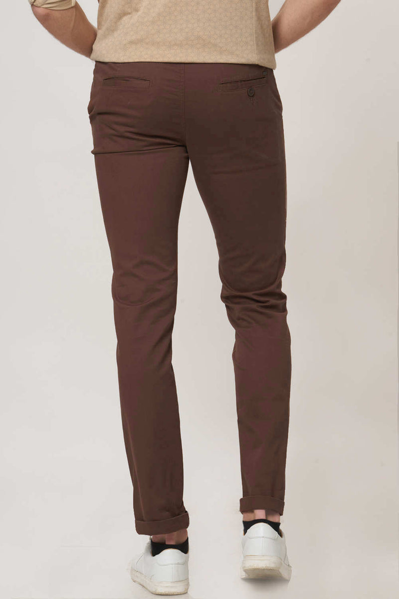 BASICS TAPERED FIT STRETCH TROUSER