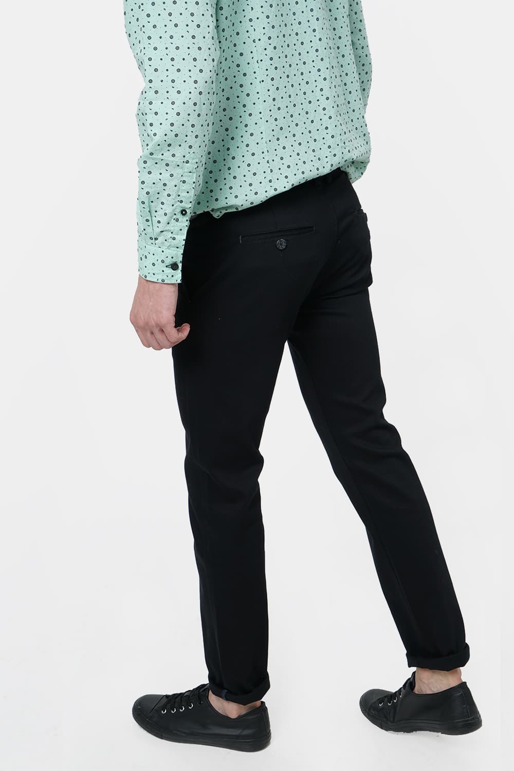 BASICS TAPERED FIT STRETCH TROUSER