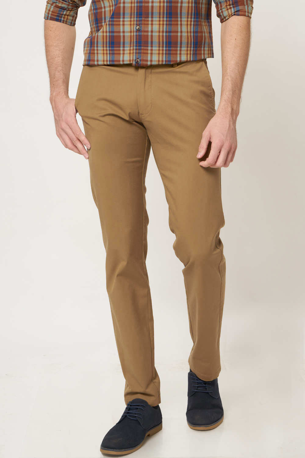 BASICS TAPERED FIT STRETCH TROUSER