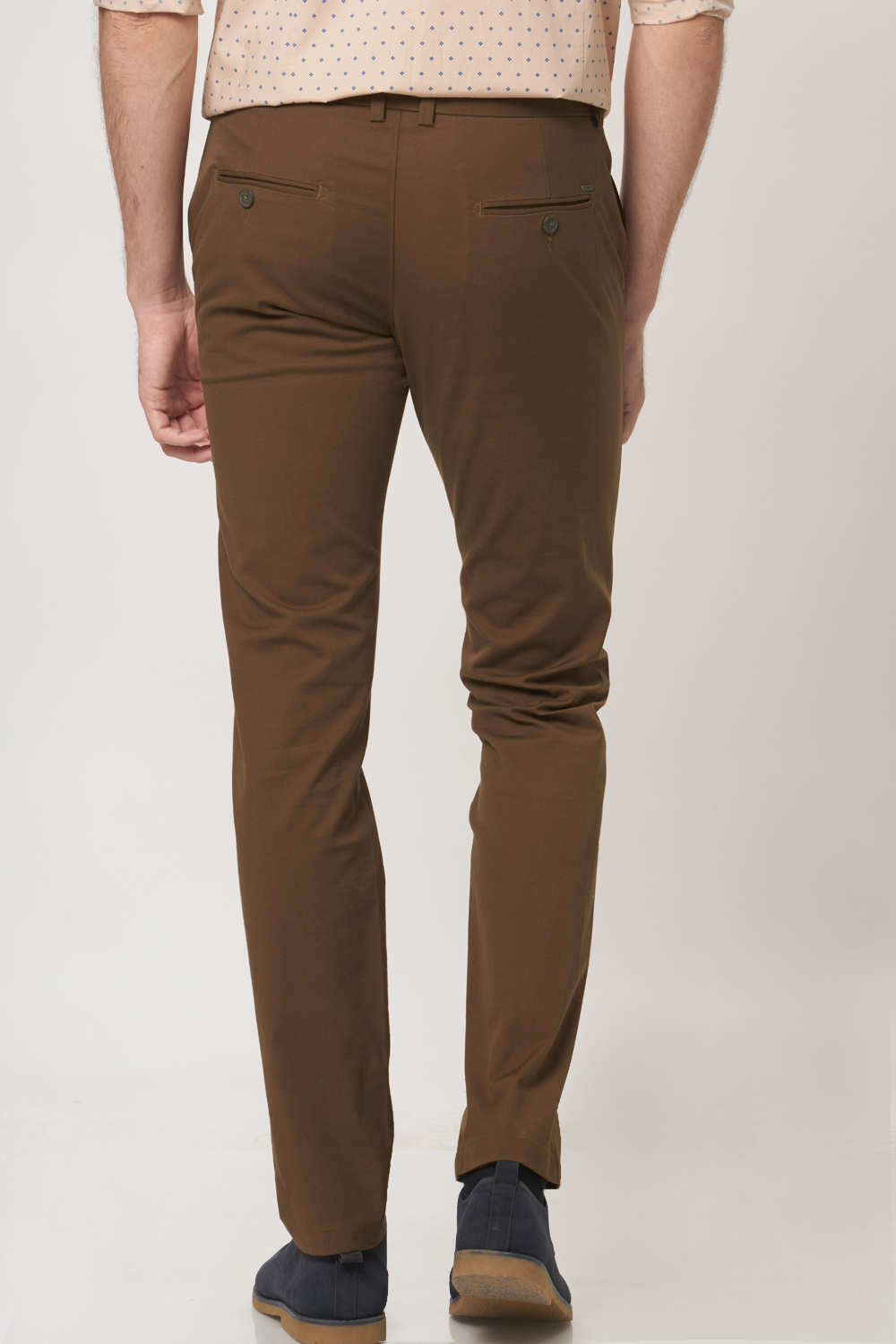 BASICS TAPERED FIT STRETCH TROUSER