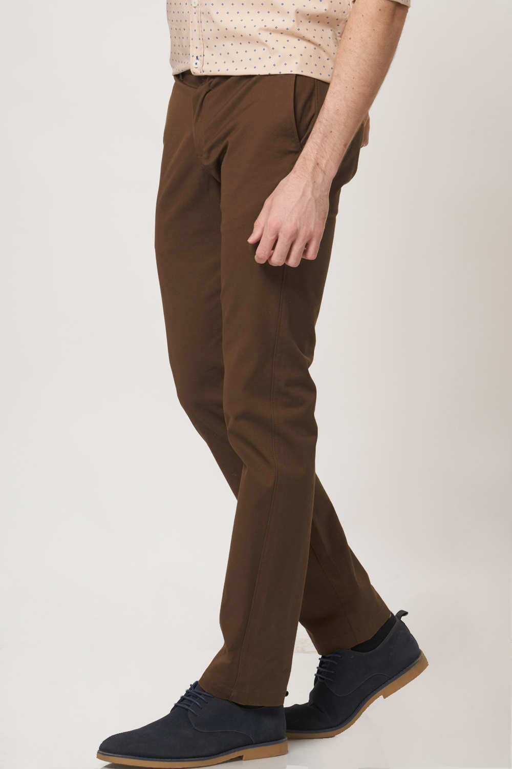 BASICS TAPERED FIT STRETCH TROUSER