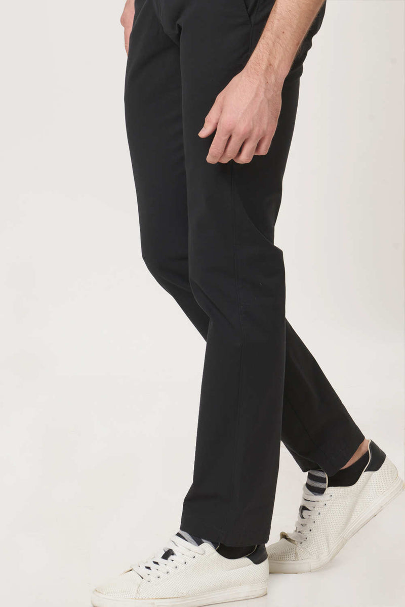 BASICS TAPERED FIT STRETCH TROUSER