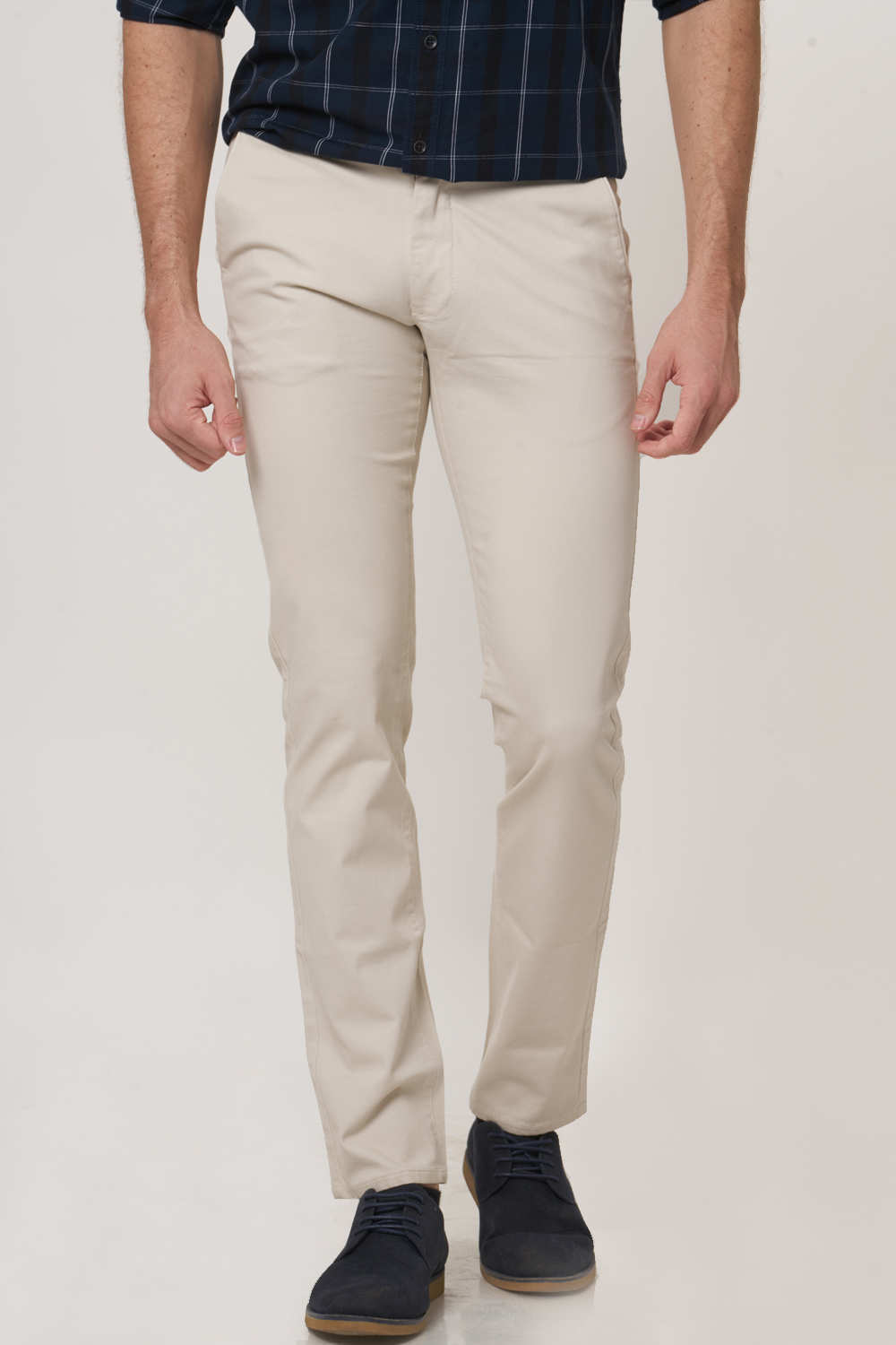 BASICS TAPERED FIT STRETCH TROUSER