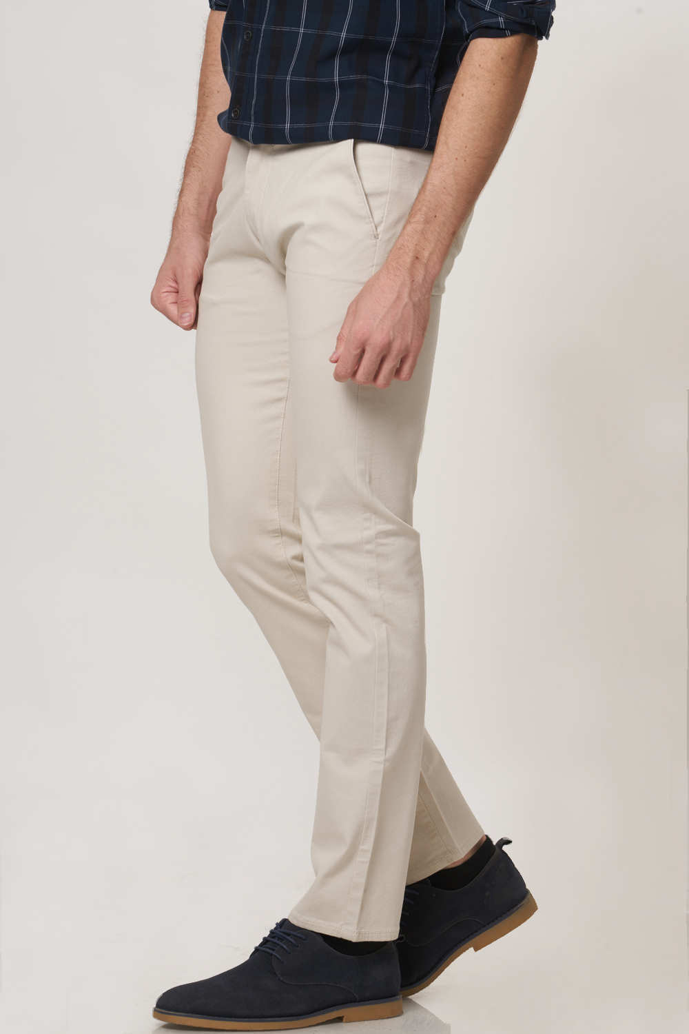 BASICS TAPERED FIT STRETCH TROUSER