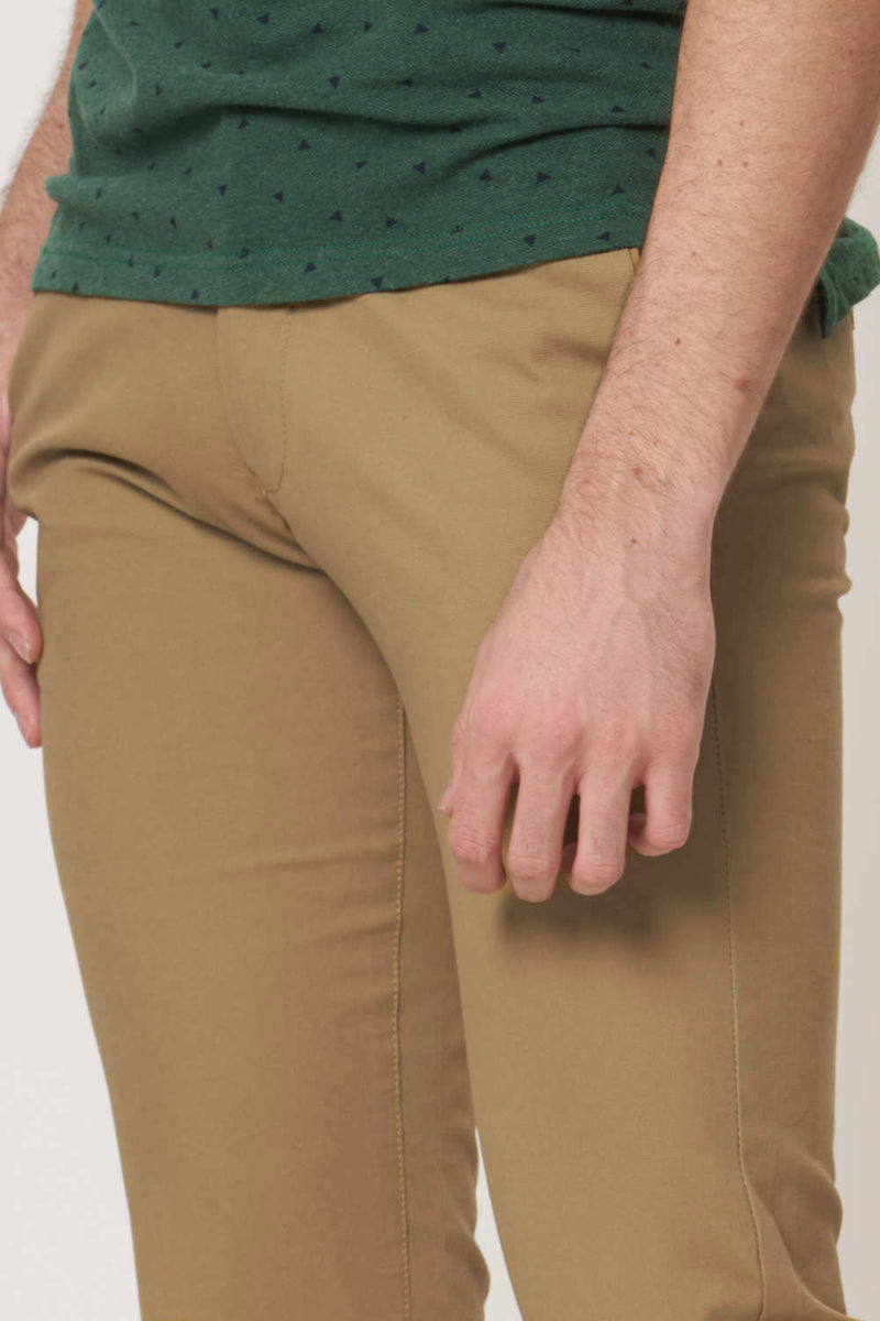 BASICS TAPERED FIT STRETCH TROUSER