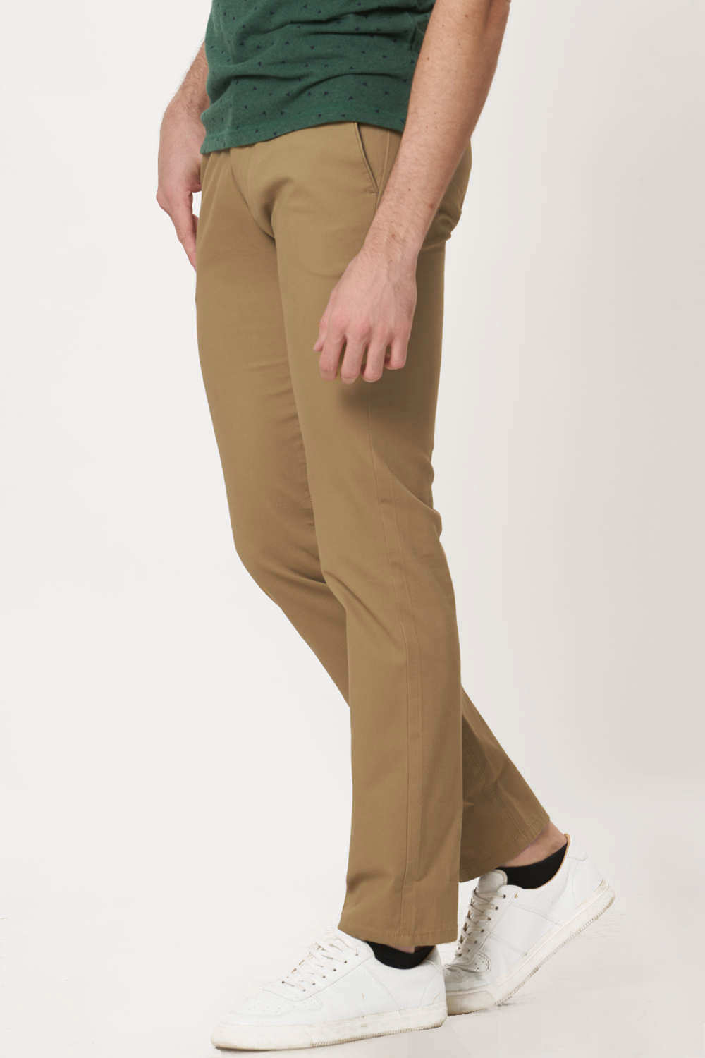 BASICS TAPERED FIT STRETCH TROUSER