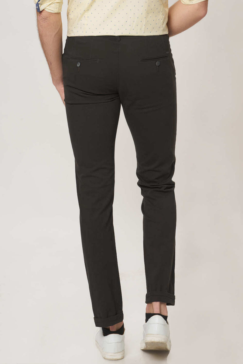 BASICS TAPERED FIT STRETCH TROUSER