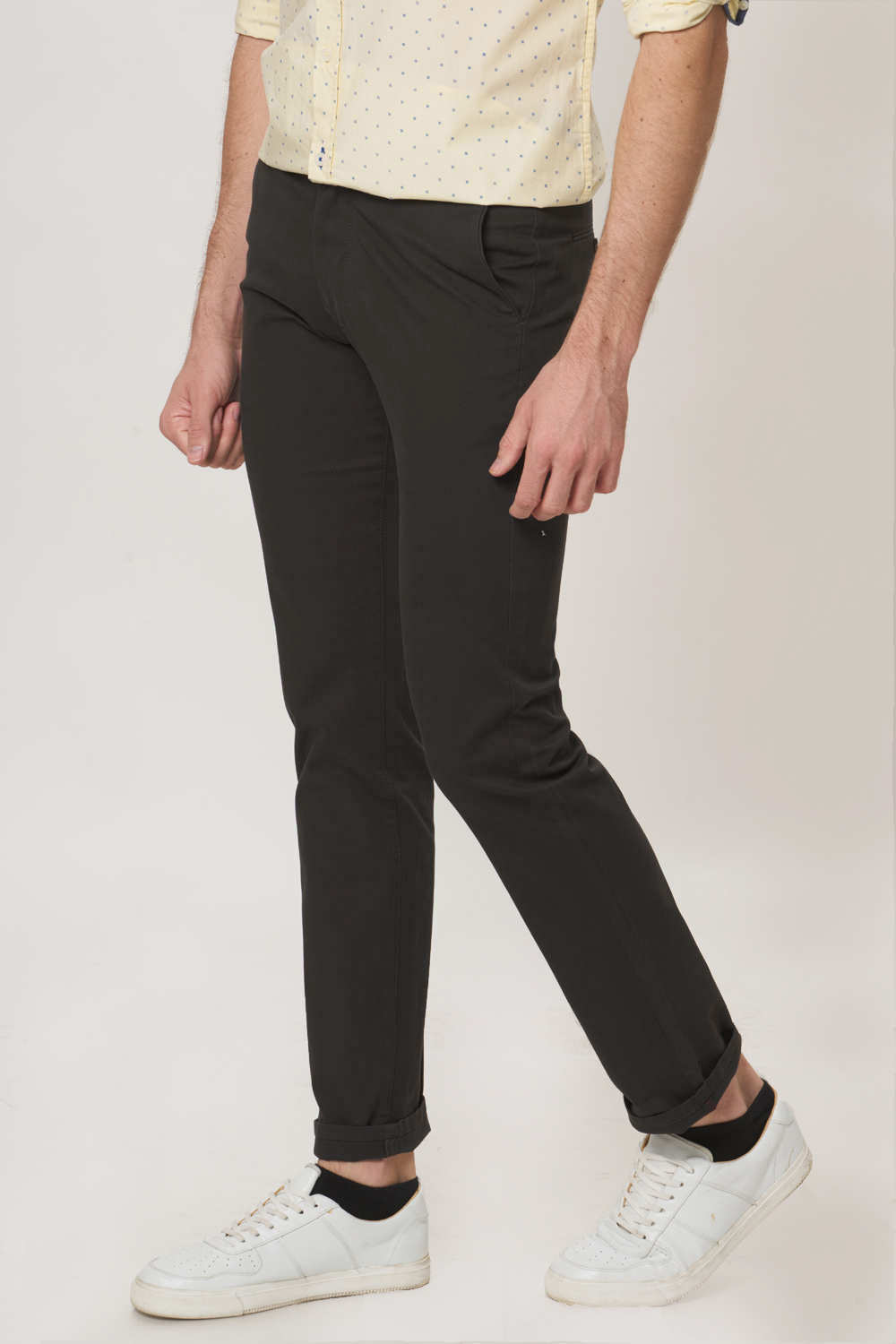 BASICS TAPERED FIT STRETCH TROUSER