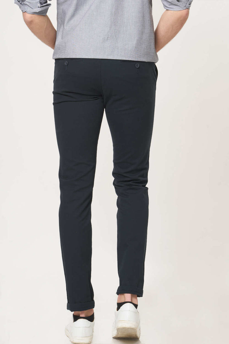 BASICS TAPERED FIT STRETCH TROUSER