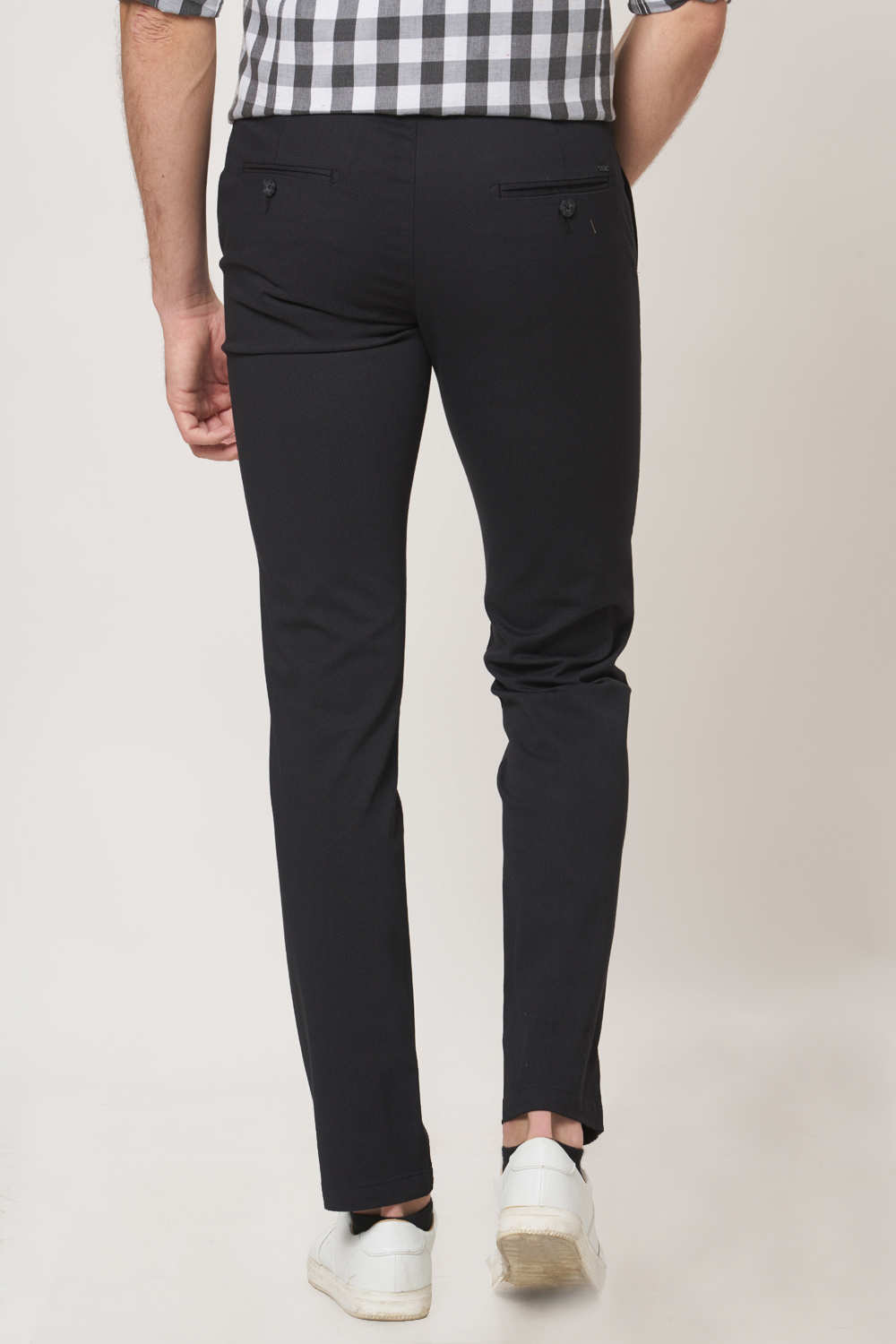 BASICS TAPERED FIT STRETCH TROUSER