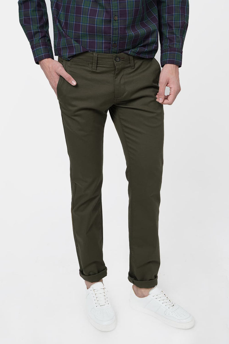 BASICS SKINNY FIT STRETCH TROUSER