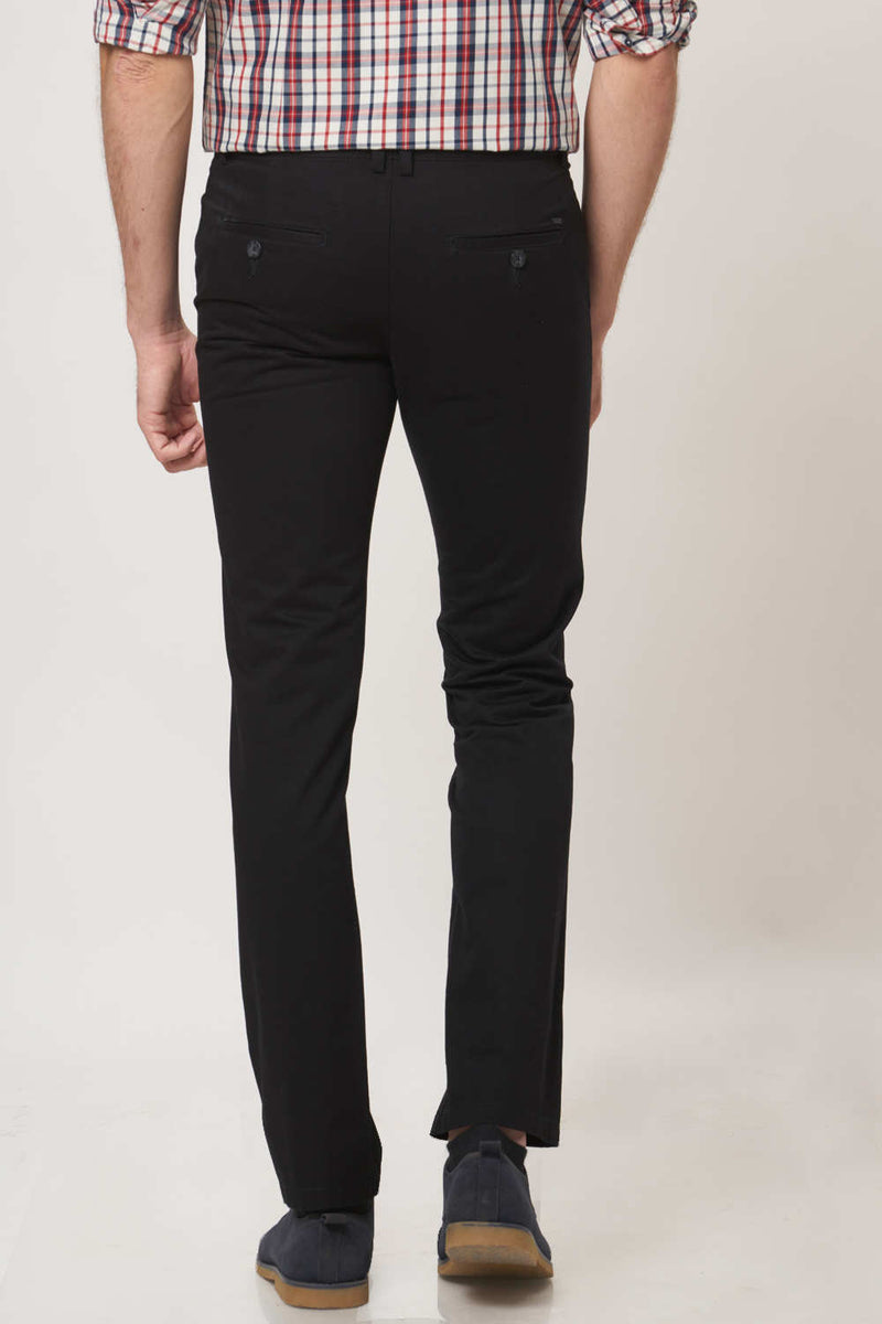 BASICS SLIM FIT COTTON TROUSER