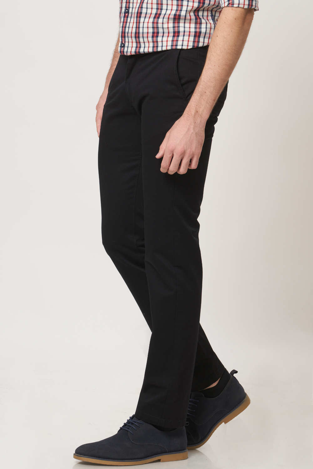 BASICS SLIM FIT COTTON TROUSER