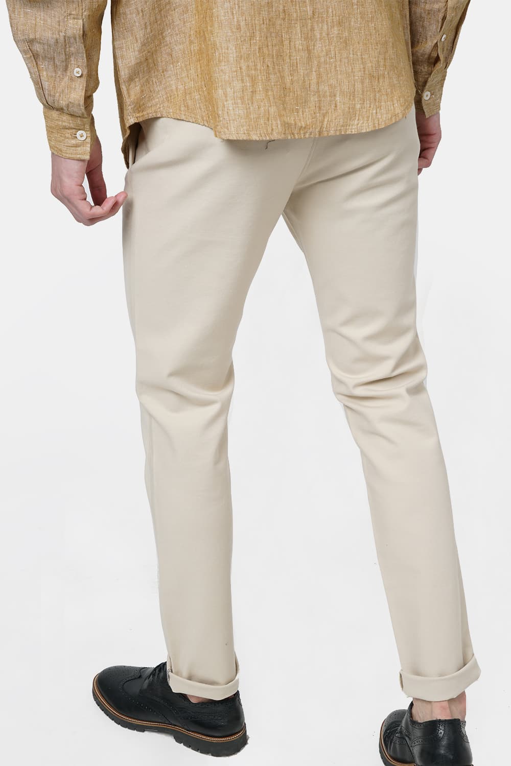 BASICS TAPERED FIT STRETCH TROUSER