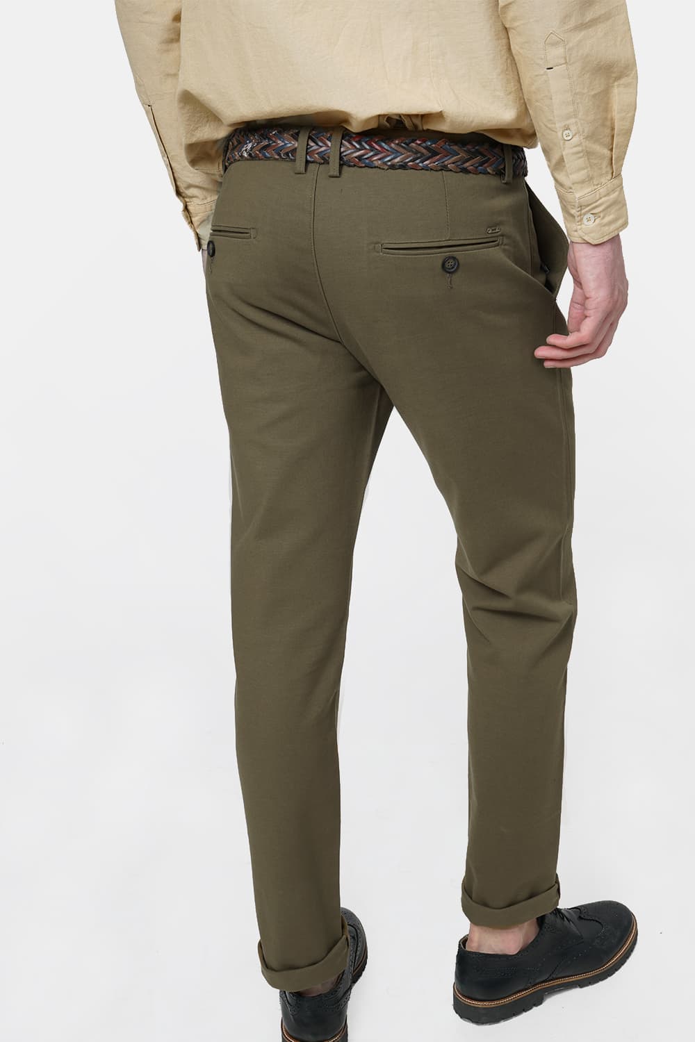 BASICS TAPERED FIT STRETCH TROUSER